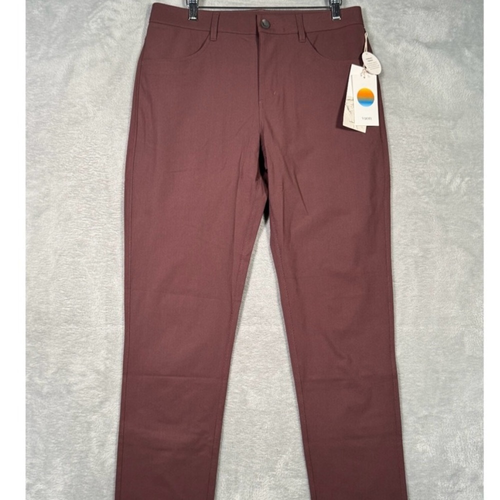 Vuori Meta Pants Chestnut 5 Pocket Stretch V430 Mens 32x32 NWT